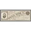 c. 1870 Obsolete Currency Advertising Note, Hartford, CT, Capitol Card Company