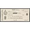 Obsolete Currency, Boston, MA. The Massachusetts Bank $10 India Paper Card Proof