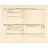 1834-35 COLUMBIA TURNPIKE Danbury to Ridgefield, CT. Accounting Document