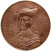 Tiffany + Co., 1907 Kingston, NY. Peter Stuyvesant, Bronze Commemorative Medal 