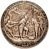 c. 1909 Hudson-Fulton Medal in Sterling Silver, Sculpted by Emil Fuchs Choice AU