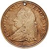 1757 George II Duffiel Indian Peace Medal -Bronze