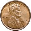 1926 Lincoln Cent. Select Uncirculated, 80% Red