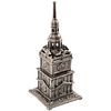 c. 1873 Philadelphia Independence Hall Cast Iron TOWER BANK w/Jappaned Surfaces
