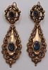 JEWELRY. French 18kt Gold and Intaglio Earrings.