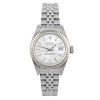 ROLEX - a lady's Oyster Perpetual Datejust bracelet watch. Circa 2003. Stainless steel case with whi