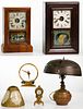 Clocks and Lamp Assortment