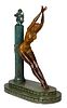 Erte (Romain de Tirtoff) (Russian / French, 1892-1990) 'Prisoner of Love' Bronze Sculpture