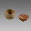 Lot of 2 Iron Age Terracotta bowls c.1400 BC. 