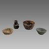 Lot of 4 Bactrian Stone Bowls c.200 BC. 