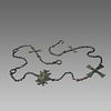 Ancient Byzantine Bronze Chain with Crosses Ca. 8th Cent. A.D.