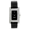 PEQUIGNET - a lady's Equus wrist watch. Factory diamond set stainless steel case. Numbered 7215349 0