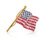 TIFFANY & CO. 18K YELLOW GOLD AMERICAN FLAG WITH