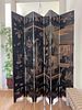 Antique Chinese 6 Panel Screen