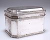 AN EDWARD VIII SILVER BISCUIT BOX, by William Bruford & Son