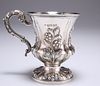 A VICTORIAN SILVER MUG, maker's mark unclear (possibly Edwa