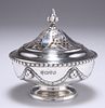 AN EDWARDIAN SILVER POT POURRI BOWL AND COVER, by George Na