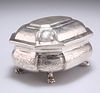 AN 18TH CENTURY RUSSIAN SILVER BOX, Moscow 1741, bombe form