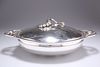 A DANISH STERLING SILVER BLOSSOM PATTERN VEGETABLE DISH, by