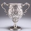 A GEORGE III IRISH SILVER TWO-HANDLED CUP, by Matthew West,
