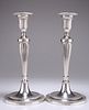 A FINE PAIR OF VICTORIAN CAST SILVER CANDLESTICKS, by Richa