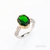 14kt Gold and Chrome Diopside Ring