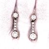 1920’s Platinum Diamond Dangling Earrings