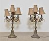 Pair of Continental Style Tall Lamps