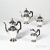 French Four-piece Sterling Silver Coffee and Tea Service