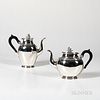French Empire-style Sterling Silver Coffeepot and Teapot