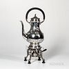 French Sterling Silver Hot Water Kettle-on-Stand