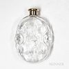 Rock Crystal Flask with Sterling Silver Top