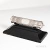 Anglo-Indian Silver Scroll Case and Stand