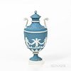 Wedgwood Solid Blue Jasper Vase and Cover