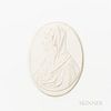 Wedgwood Biscuit Portrait Medallion of the Virgin Mary