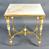 19th C. French Onyx and Gilt Bronze Table