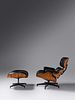 Charles and Ray Eames
(American, 1907-1978 | American, 1912-1988)
Lounge Chair and Ottoman, model 670 and model 671