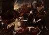 Italian school; mid-seventeenth century.
"The Death of Jezebel".
Oil on canvas. Re-framed.