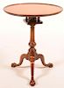 PA Chippendale Walnut Tilt Top Candle stand.