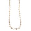 A cultured pearl single-row necklace. The graduated cultured pearls, to the cultured pearl and singl
