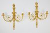 Pair of Carved and Gilt Sconces, circa 1890