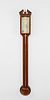George III Inlaid Mahogany Stick Barometer, circa 1800