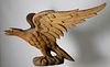 Outstanding American Life Size Carved Pine Eagle Sculpture, Attributed to William Rush