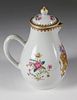 Armorial China Trade Porcelain Hot Milk Jug and Cover, circa 1750