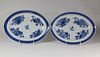 Pair of Chinese Export Armorial Porcelain Oval Meat Dishes, circa 1790