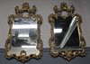 A Quality Pr Of Antique Carved & Giltwood Mirrors