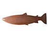 Carved trophy fish, Atlantic Salmon.