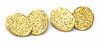 A pair of 18ct gold chain link cufflinks, by Barnet Henry Joseph,