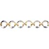 GEORG JENSEN - a silver bracelet. Comprising a series of six bi-colour oval-shape links, to the bead