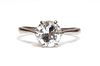A single stone diamond ring,